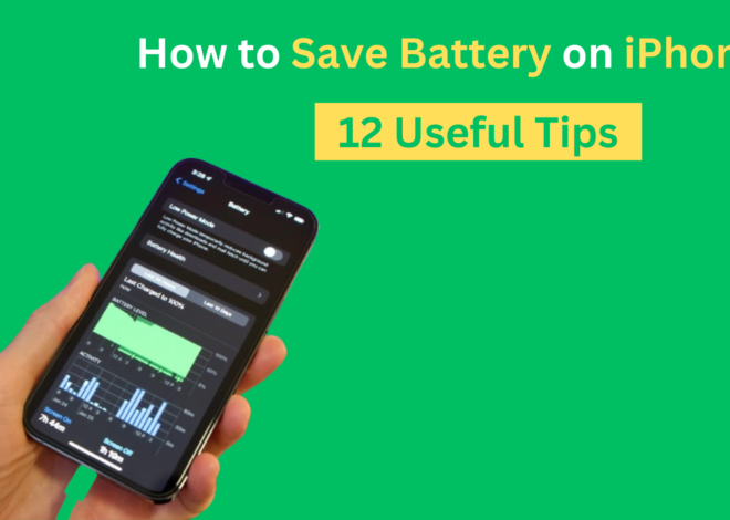 How to Save Battery on iPhone?